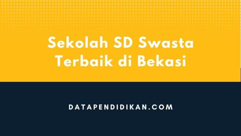 7 Harga Sekolah SD Swasta Terbaik Di Bekasi - Data Pendidikan